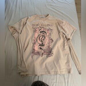 Acne Studios Cream Long Sleeve Top